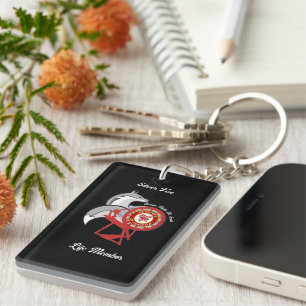 HOJ Silver Fox Life Member  Key Ring