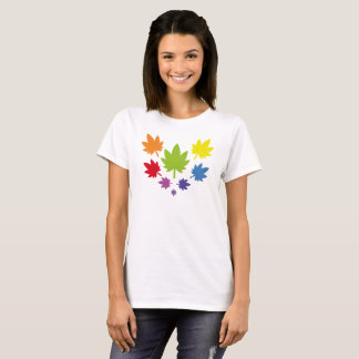 Hoja colores arcoiris vectorial de planta. Plant. T-Shirt