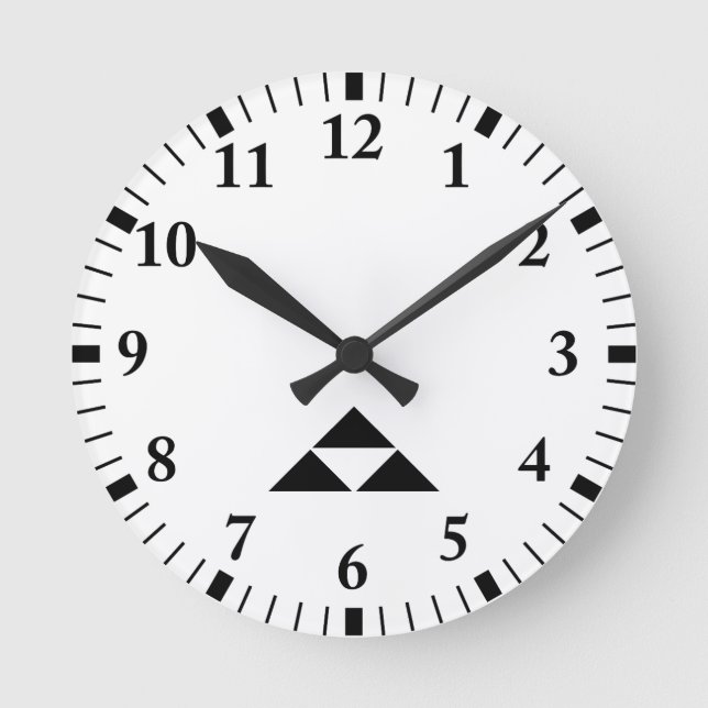 HOJO SCALE ROUND WALL CLOCK (Front)