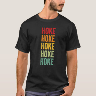 Hoke County North Carolina Rainbow Text T-Shirt