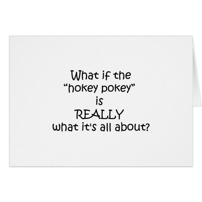 Hokey Pokey Funny Design (Front Horizontal)