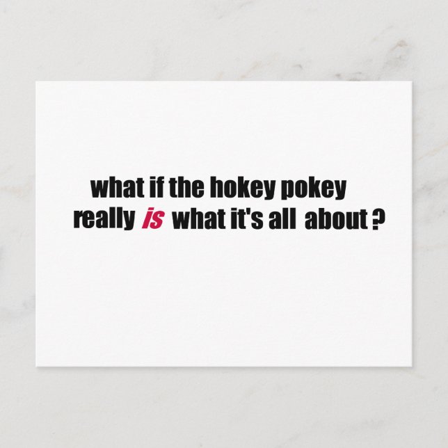 Hokey pokey postcard (Front)