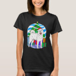 Hokkaido Dog Santa Christmas Tree Decor T-Shirt<br><div class="desc">Hokkaido Dog Santa Christmas Tree Decor</div>