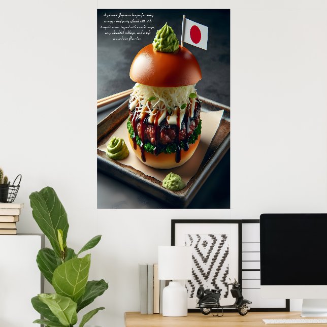 Hokkaido Harmony Burger Indulgence 24x36 Poster (Home Office)