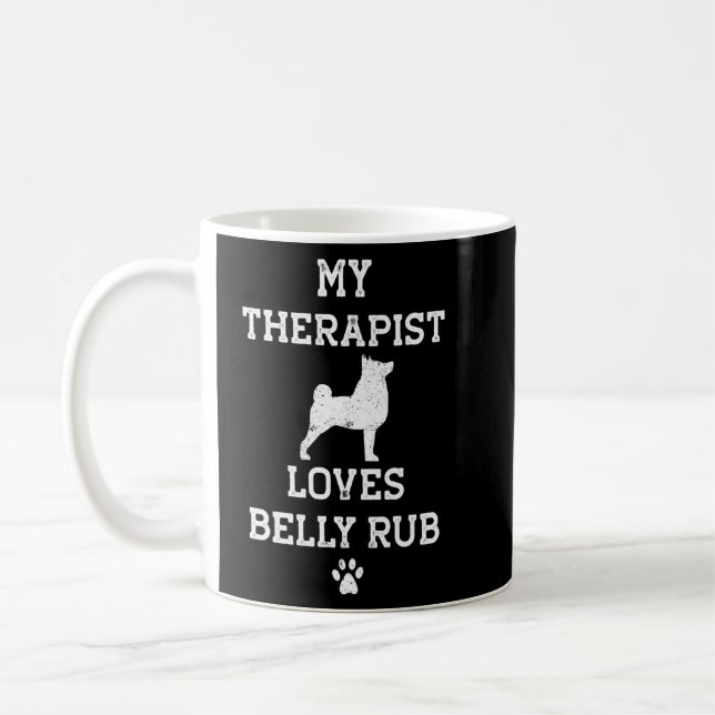 Hokkaido My Therapist Loves Belly Rub  Coffee Mug (Left)