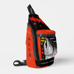 Hokkaido Salmon Sacred Lake Kotan We thank and pra Sling Bag