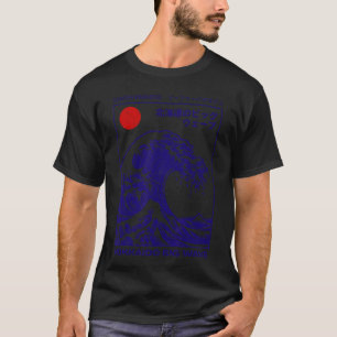 Hokkaido Wave Great Wave of Kanagawa Ukiyoe Surfer T-Shirt