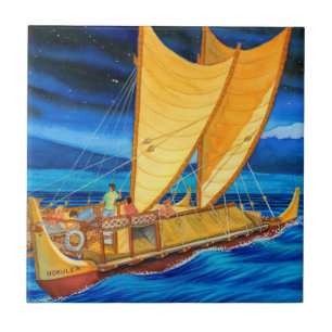 Hokulea Voyaging Canoe Tile
