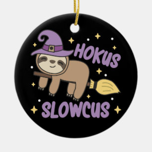 Hokus Slowcus - Fault Witch Halloween Costume Cera Ceramic Tree Decoration