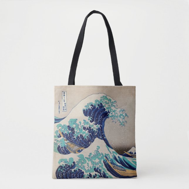 HOKUSAI 1760-1849 UKIYO PRINT TOTE BAG (Front)