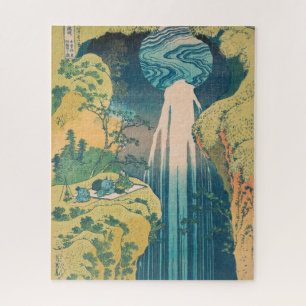 Hokusai Amida Falls Japan Waterfall  Jigsaw Puzzle