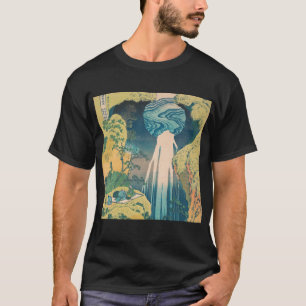 Hokusai Amida Falls Japan Waterfall  T-Shirt
