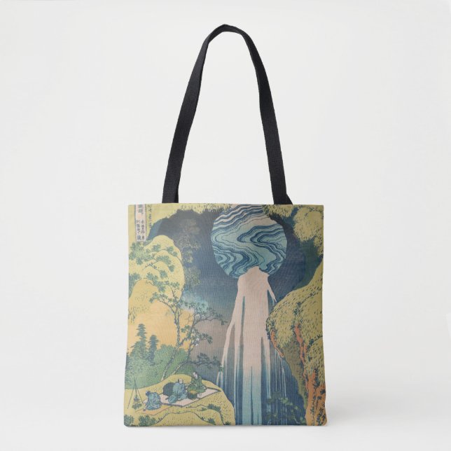 Hokusai Amida Falls Japan Waterfall  Tote Bag (Front)