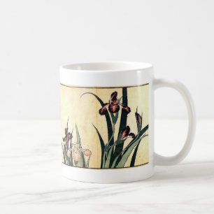 Hokusai Art painting Iris Flowers Coffee Mug