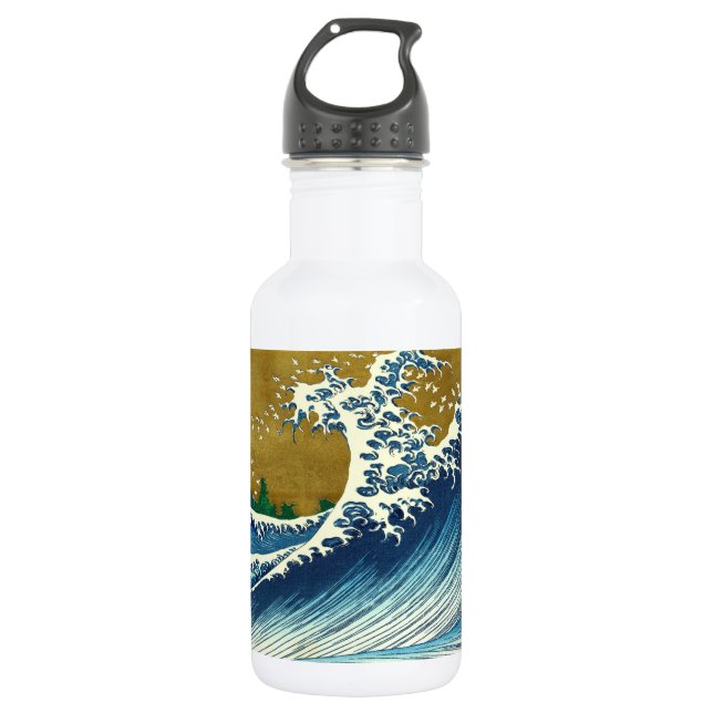 Hokusai Big Wave Japan Japanese Art 532 Ml Water Bottle (Front)