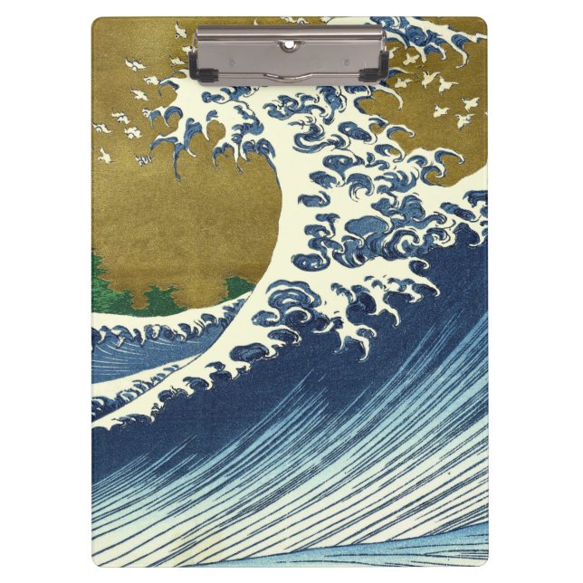 Hokusai Big Wave Japan Japanese Art Clipboard (Front)