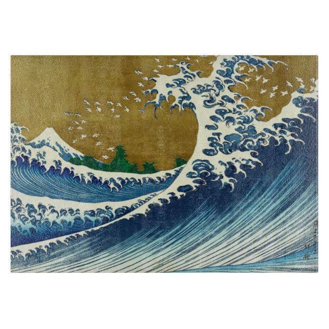 Hokusai Big Wave Japan Japanese Art Cutting Board (Front)