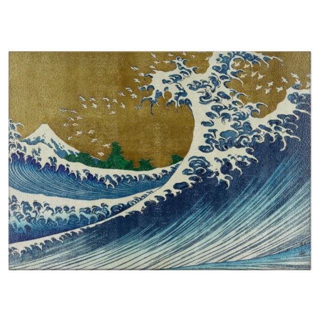 Hokusai Big Wave Japan Japanese Art Cutting Board (Front)