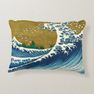 Hokusai Big Wave Japan Japanese Art Decorative Cushion