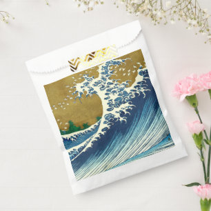 Hokusai Big Wave Japan Japanese Art Favour Bags