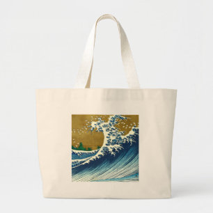 Hokusai Big Wave Japan Japanese Art Large Tote Bag