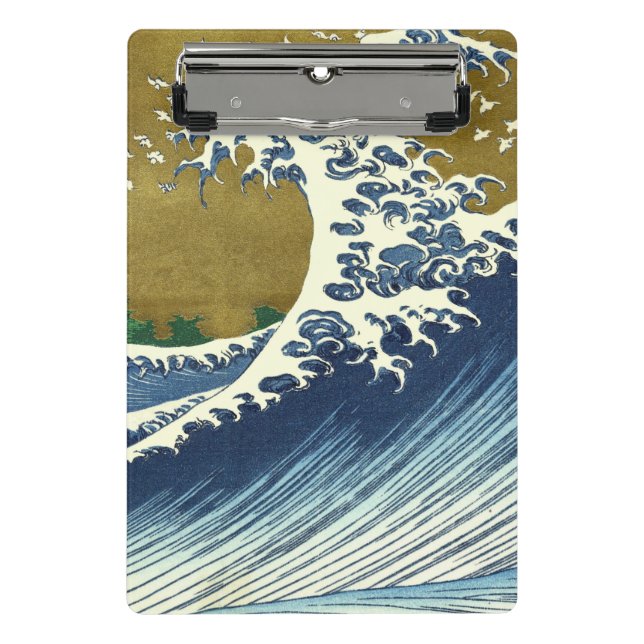 Hokusai Big Wave Japan Japanese Art Mini Clipboard (Front)