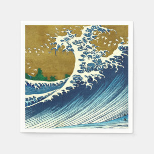 Hokusai Big Wave Japan Japanese Art Napkin