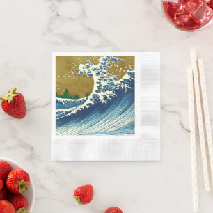 Hokusai Big Wave Japan Japanese Art Napkin