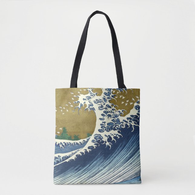 Hokusai Big Wave Japan Japanese Art Tote Bag (Front)