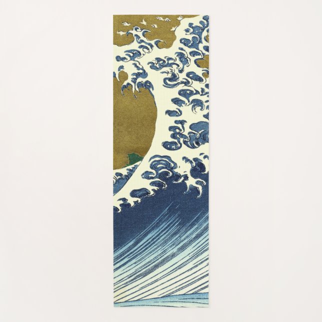 Hokusai Big Wave Japan Japanese Art Yoga Mat (Front)