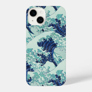 Hokusai Blue Waves Pattern iPhone 14 Case
