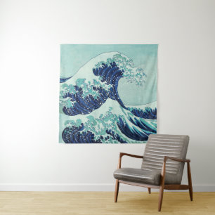 Hokusai Blue Waves Tapestry