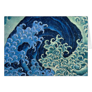 Hokusai Feminine Wave Vintage Ocean 