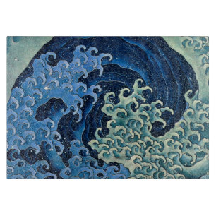 Hokusai Feminine Wave Vintage Ocean  Cutting Board