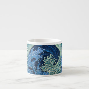 Hokusai Feminine Wave Vintage Ocean Espresso Cup