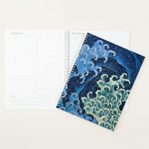 Hokusai Feminine Wave Vintage Ocean Planner