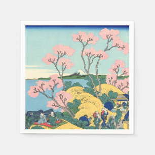 Hokusai Fuji from Gotenyama on the Tōkaidō    Napkin