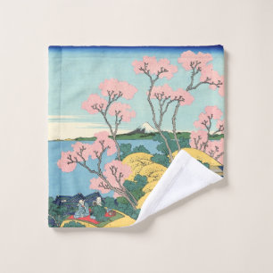 Hokusai Fuji from Gotenyama on the Tōkaidō     Wash Cloth