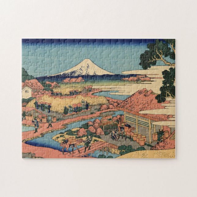 Hokusai - Fuji View Landscape Jigsaw Puzzle (Horizontal)