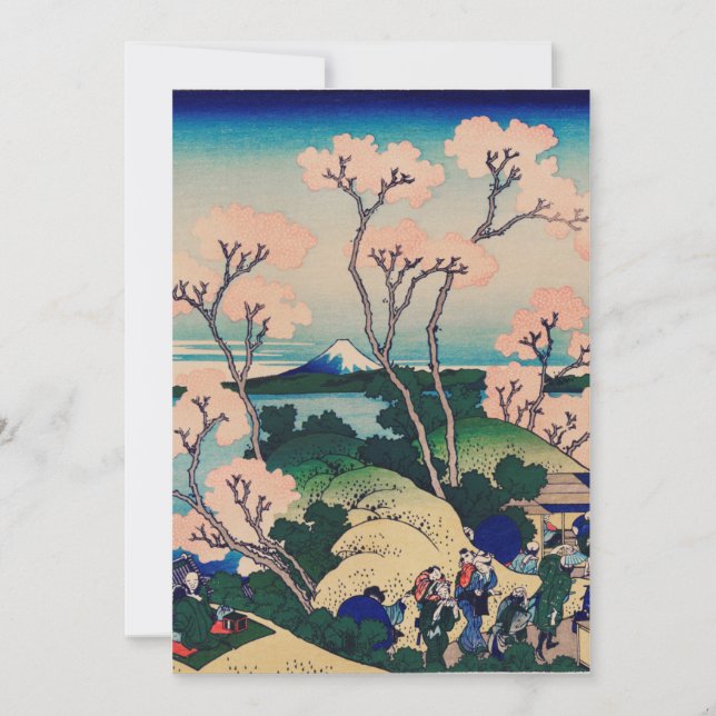 Hokusai - Goten-Yama-Hill Card (Front)