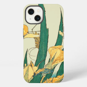 Hokusai Grasshopper Iris Vintage Print: Japanese iPhone 13 Case