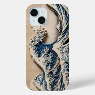 Hokusai "Great Wave" 3D Shadow Relief Phone Case  
