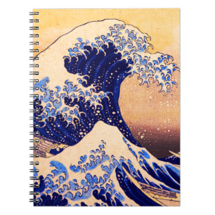 Hokusai great wave notebook