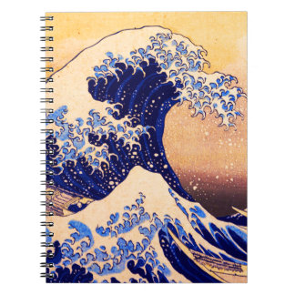 Hokusai great wave notebook