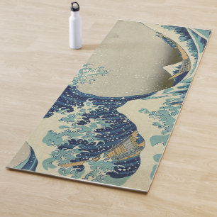 Hokusai Great Wave off Kanagawa GalleryHD Fine Art Yoga Mat