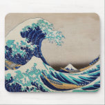 Hokusai Great Wave off Kanagawa. Vintage japan art Mouse Mat<br><div class="desc">Katsushika Hokusai "The Great Wave off Kanagawa" mouse pad. Vintage japan illustration.</div>