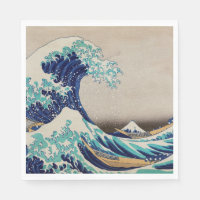 Hokusai Great Wave off Kanagawa. Vintage japan art