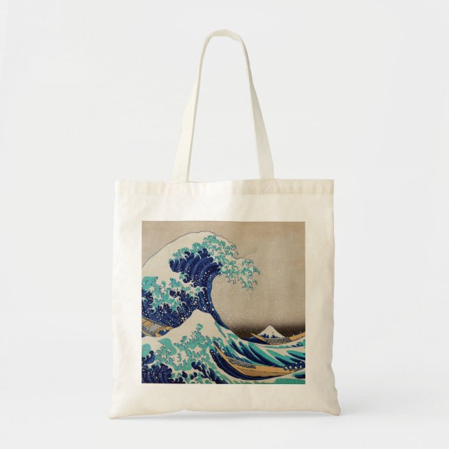 Hokusai Great Wave off Kanagawa. Vintage japan art Tote Bag (Front)