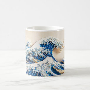 Hokusai "Great Wave" Paper Craft Style Mug   11oz 