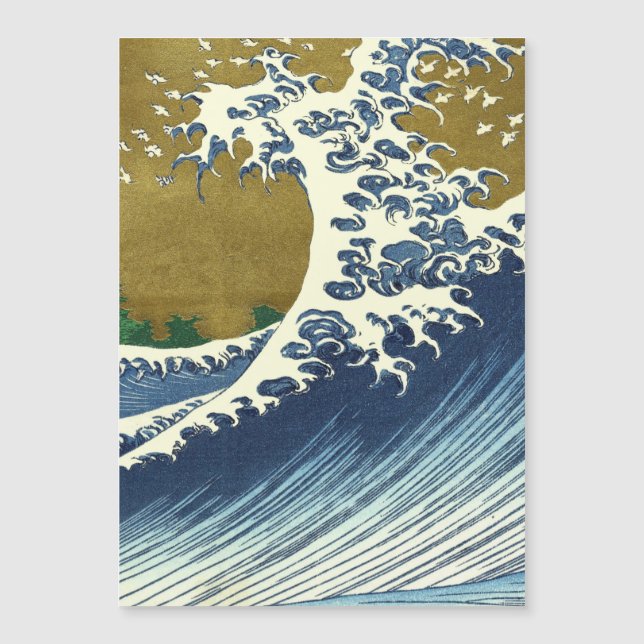 Hokusai Great Wave Pattern: Japanese Ukiyo-e Art (Front)